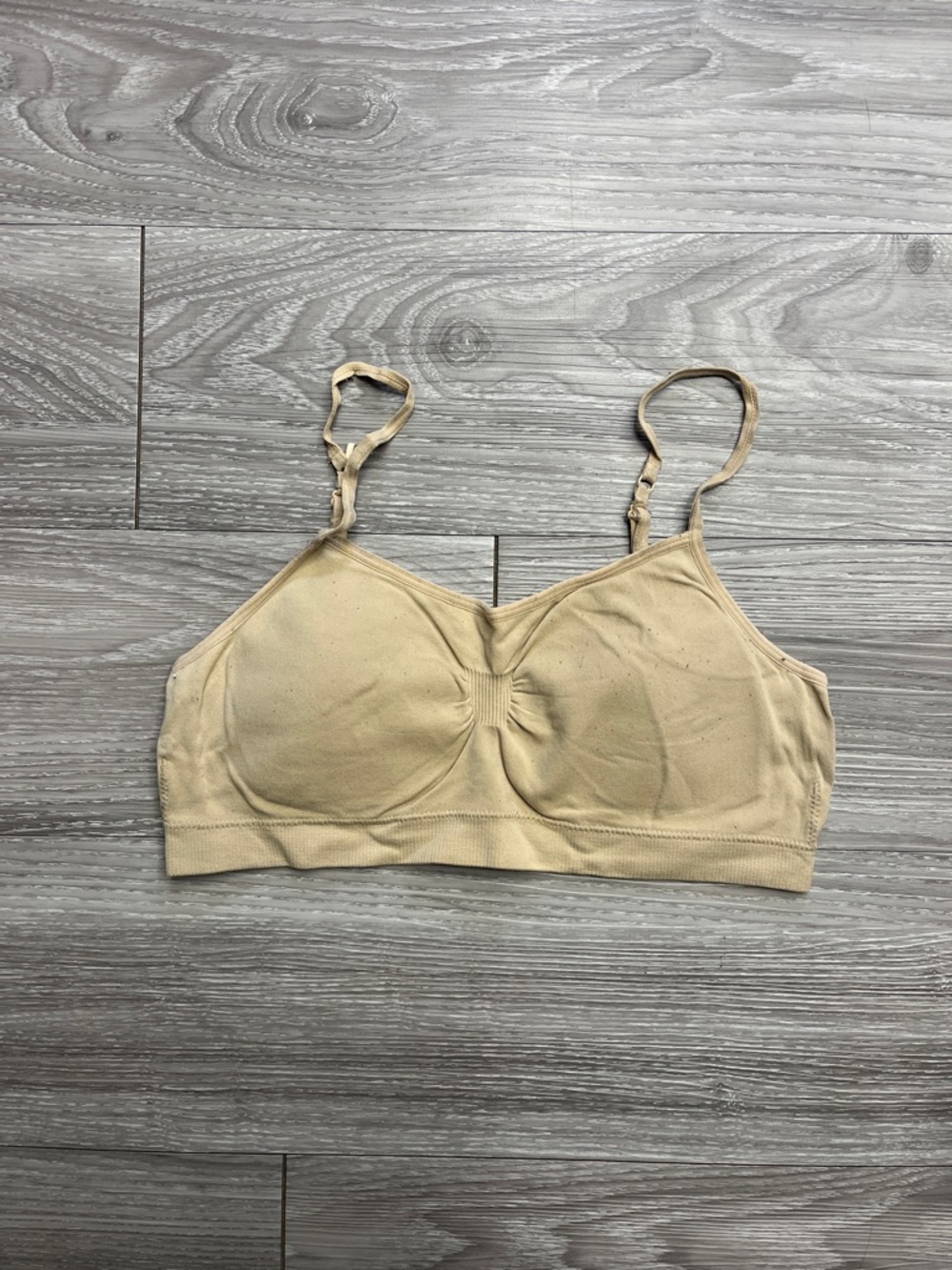 Seamless Nude Bra Top with Adjustable Straps